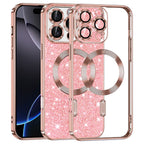 Husă Techsuit Luxury Glitter MagSafe iPhone 16 Pro Max – Auriu roz – imagine 11