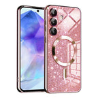 Husă Techsuit Luxury Glitter MagSafe Galaxy A55 5G – Auriu roz – imagine 5