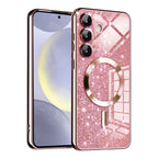 Husă Techsuit Luxury Glitter MagSafe Galaxy S24 – Auriu roz – imagine 11