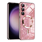 Husă Techsuit Luxury Glitter MagSafe Galaxy S23+ – Auriu roz – imagine 5