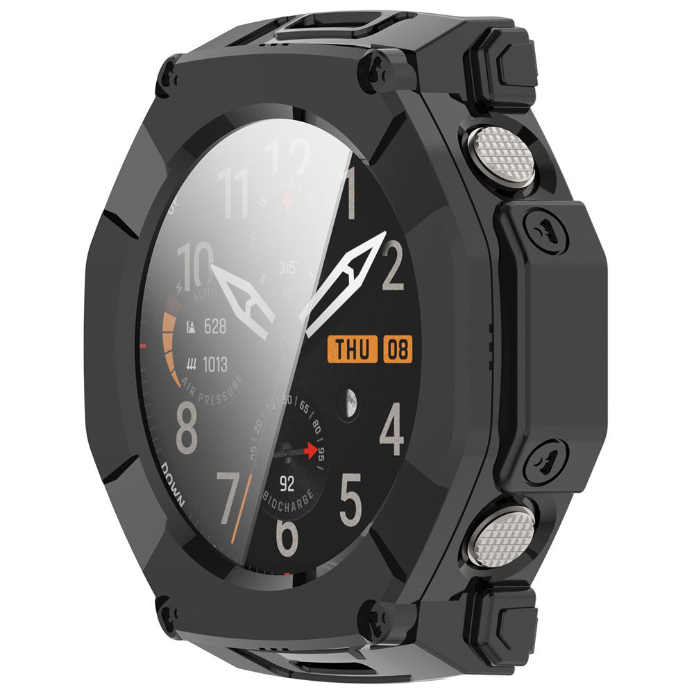 Husă cu folie Amazfit T-Rex Ultra 2 Techsuit Defense360 Pro, negru – imagine 2