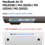 Husă Spigen Airskin MacBook Air 13" (2022 – 2026) – Negru mat (Frost Black) – imagine 13