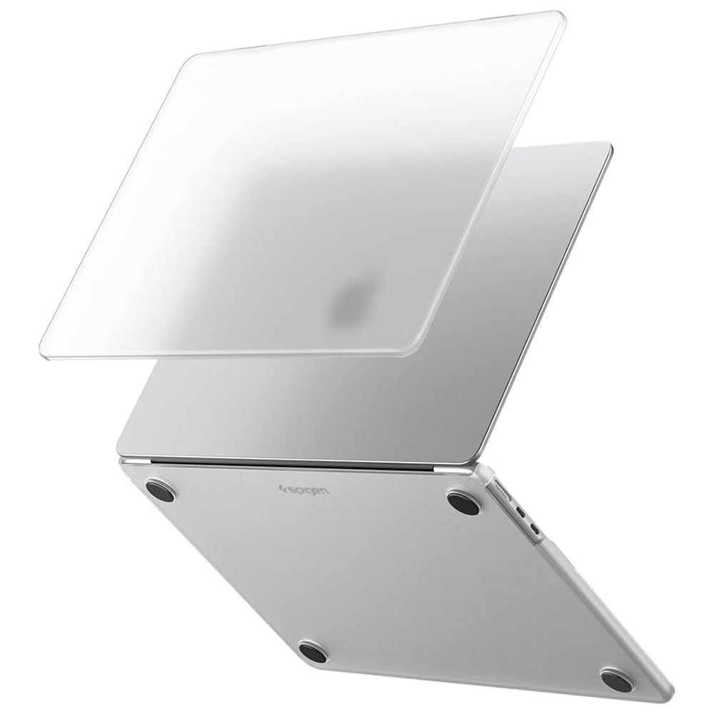 Husă Spigen Airskin MacBook Air 13" (2022 – 2026) – Transparent mat (Frost Clear) – imagine 1