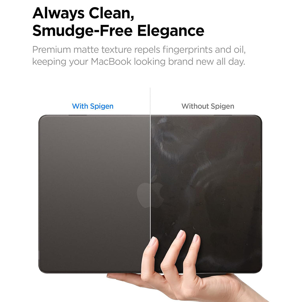 Husă Spigen Airskin MacBook Air 13" (2022 – 2026) – Negru mat (Frost Black) – imagine 12