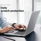 Husă Spigen Airskin MacBook Air 13" (2022 – 2026) – Transparent mat (Frost Clear) – imagine 3