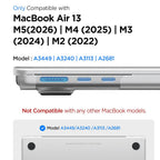Husă Spigen Airskin MacBook Air 13" (2022 – 2026) – Transparent mat (Frost Clear) – imagine 6