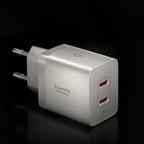 Încărcător Spigen Essential EE472EU GaN 2x USB-C 47W – Titan natural – imagine 10