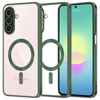Husă transparentă Techsuit Luxury Crystal MagSafe Galaxy A27 5G – Verde închis – imagine 15