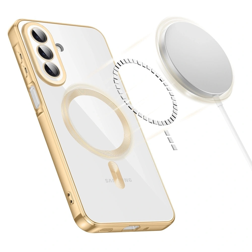 Husă transparentă Techsuit Luxury Crystal MagSafe Galaxy A27 5G – Argintiu – imagine 2