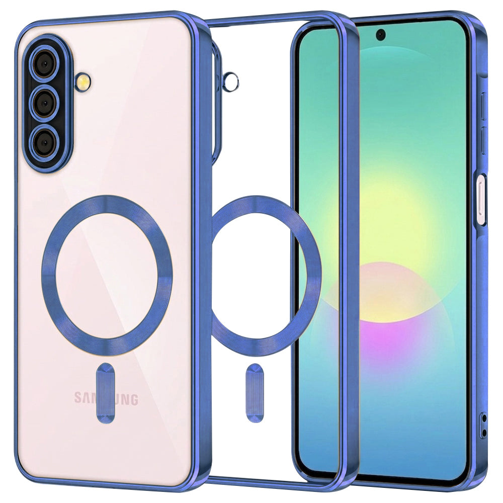 Husă transparentă Techsuit Luxury Crystal MagSafe Galaxy A27 5G – Albastru închis – imagine 17