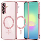 Husă transparentă Techsuit Luxury Crystal MagSafe Galaxy A27 5G – Roz – imagine 5