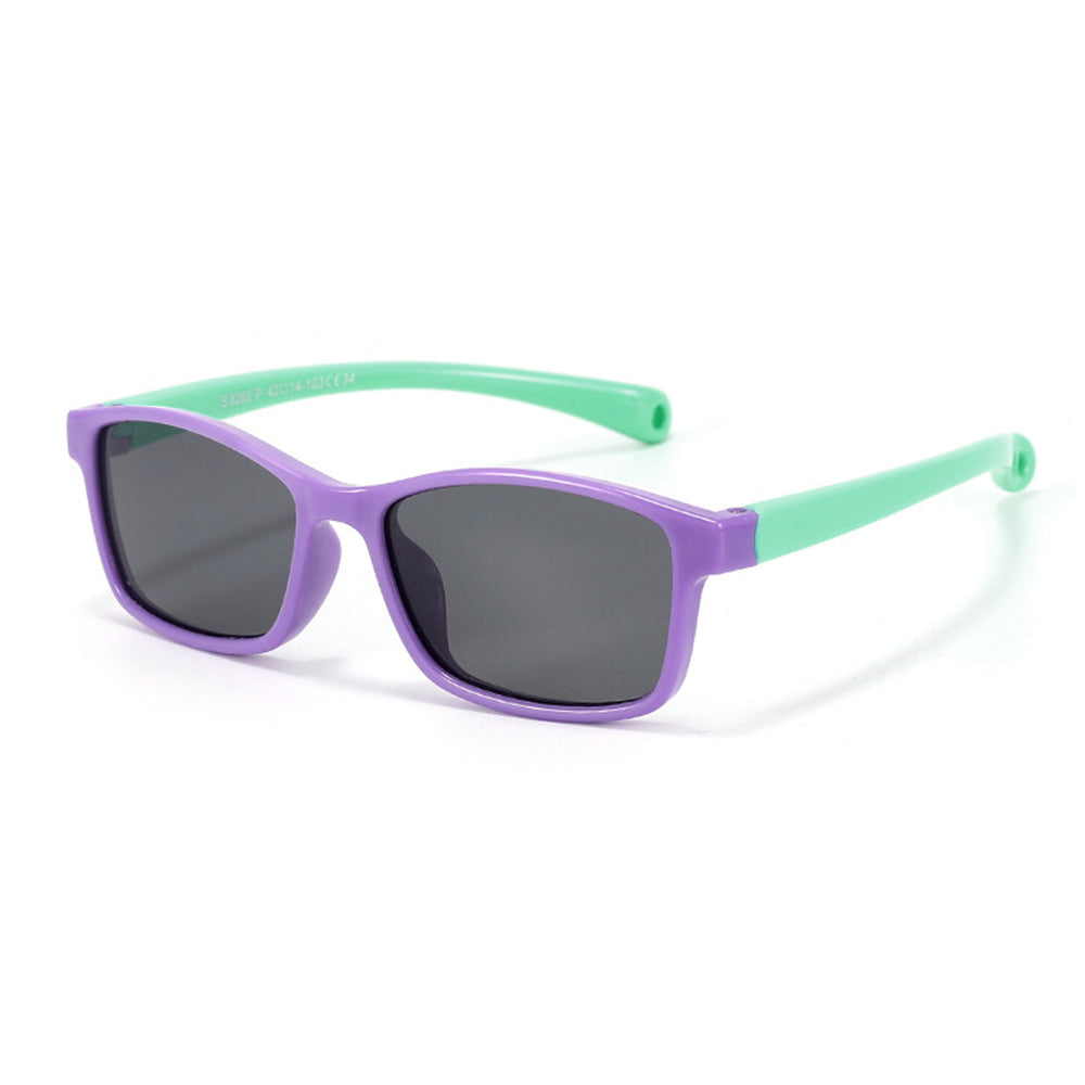 Ochelari soare polarizați bebeluși 1–3 ani, 10 g – Techsuit 8260 – Mov / cyan – imagine 4