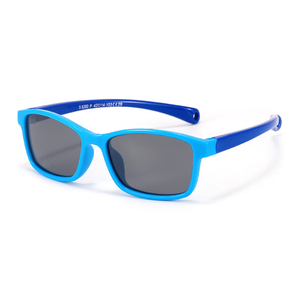 Ochelari soare polarizați bebeluși 1–3 ani, 10 g – Techsuit 8260 – Albastru / bleumarin – imagine 2