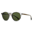 Ochelari de soare rotunzi polarizați bărbați, TR90 – Techsuit 31235 – Verde – imagine 2