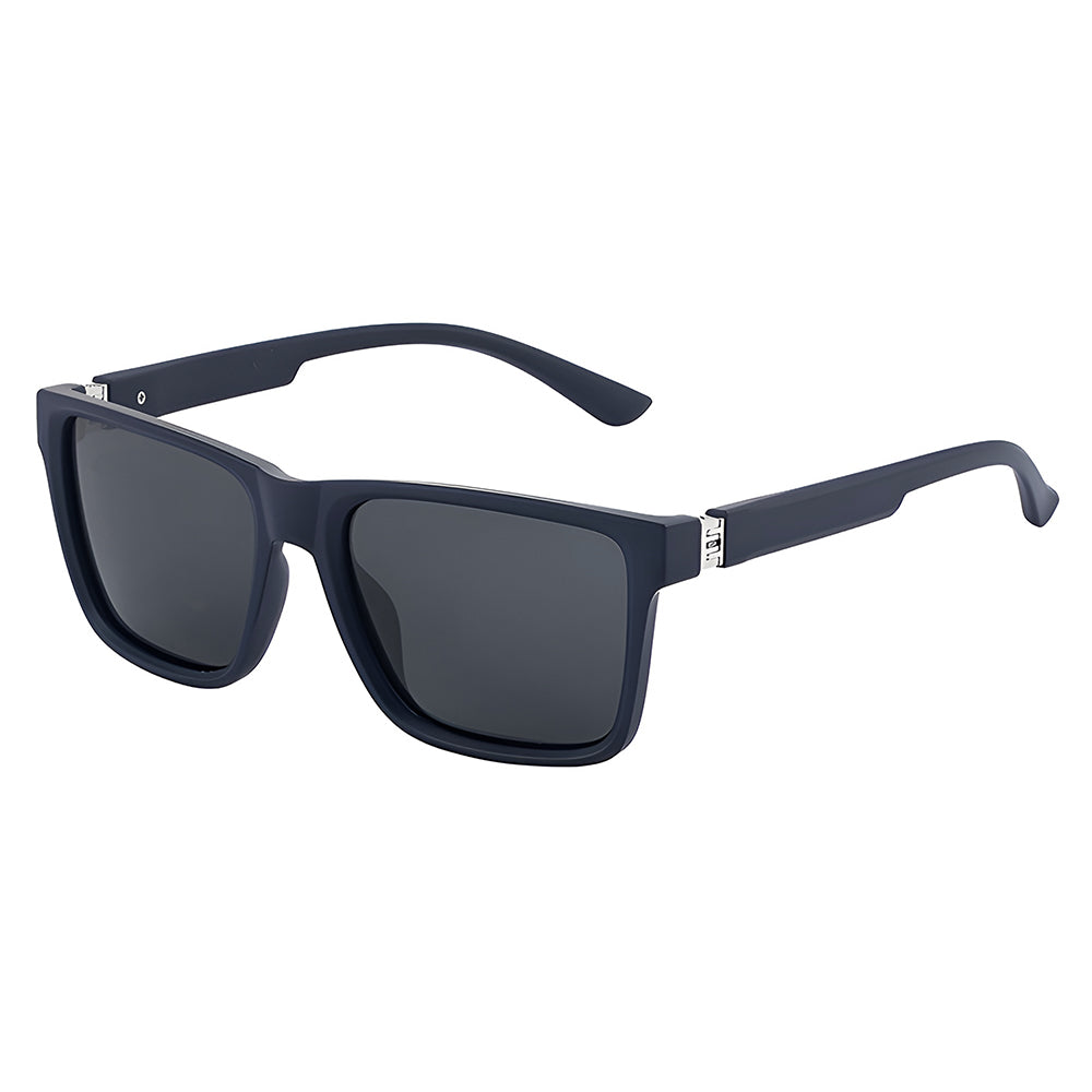 Ochelari de soare pătrați polarizați bărbați, ramă ușoară – Techsuit – Albastru mat – imagine 2