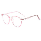 Ochelari lumină albastră, ramă rotundă TR90 16 g – Techsuit F8551 – Roz – imagine 4