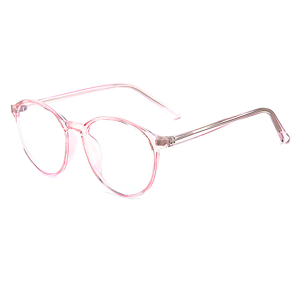 Ochelari lumină albastră, ramă rotundă TR90 16 g – Techsuit F8551 – Roz – imagine 4