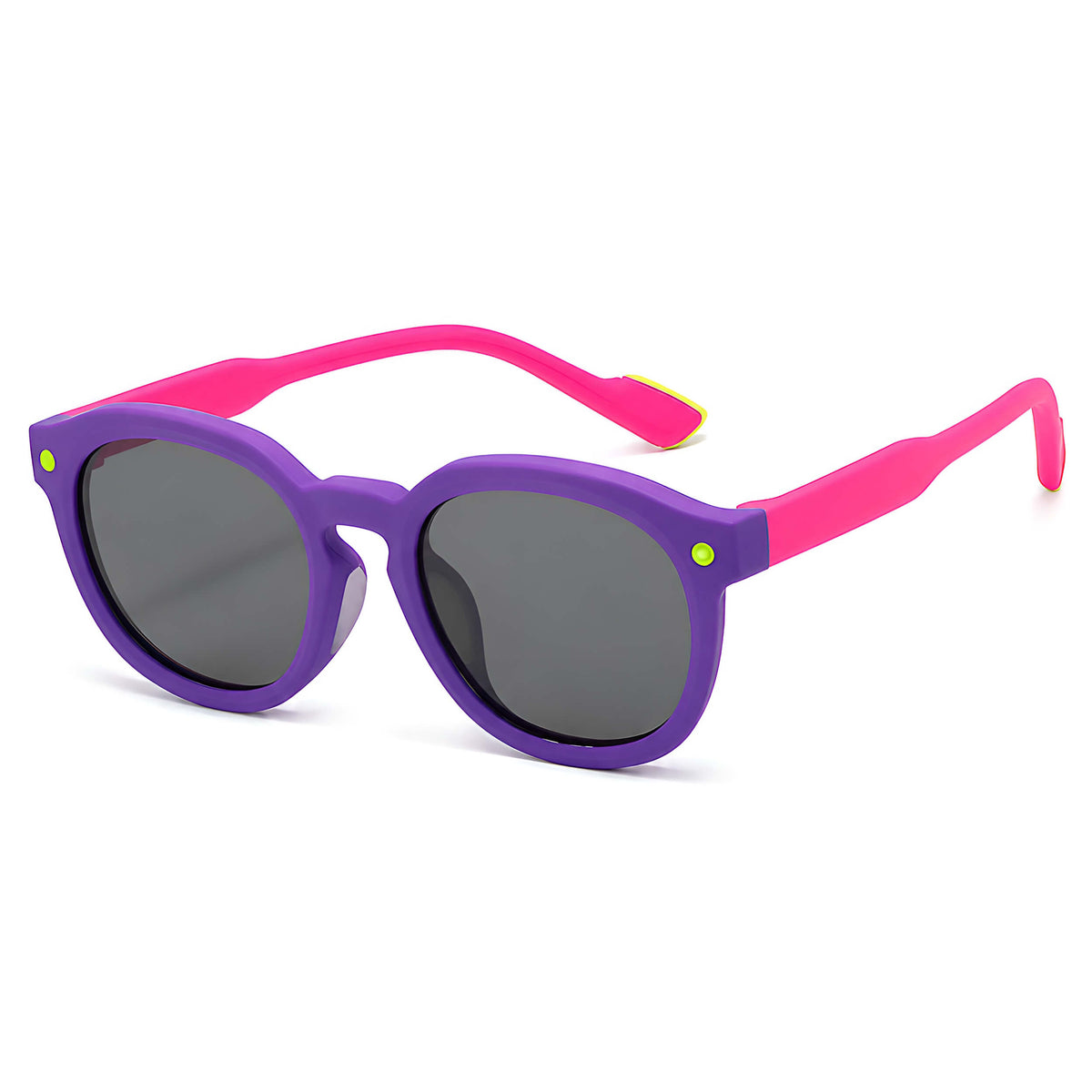 Ochelari soare polarizați premium copii 4–10 ani – Techsuit 616 – Mov / roz – imagine 1