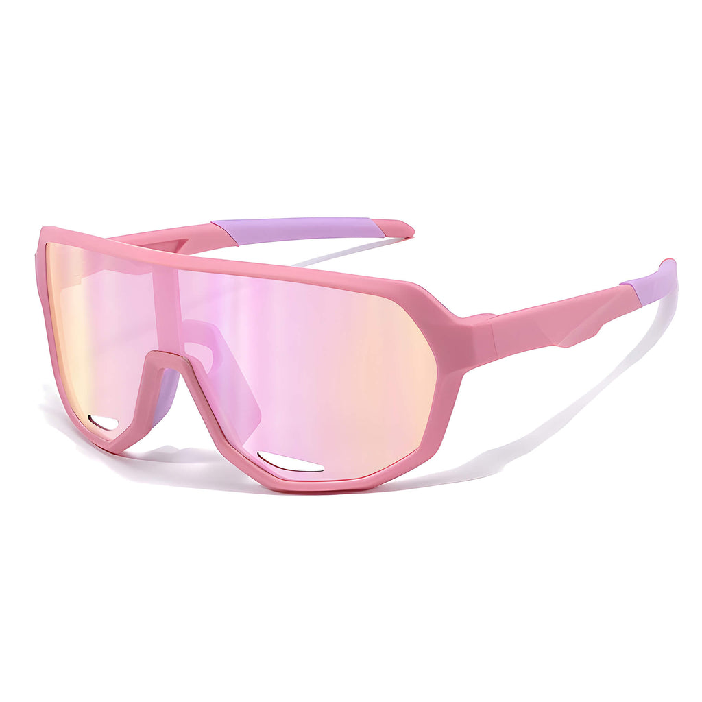 Ochelari de soare fotocromatici copii, sport, UV – Techsuit 22312 – Roz / mov – imagine 6