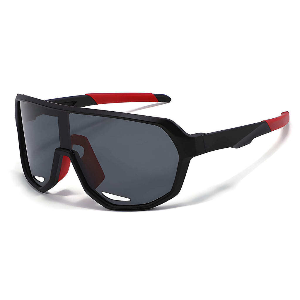 Ochelari de soare fotocromatici copii, sport, UV – Techsuit 22312 – Negru / roșu – imagine 7