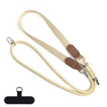 Șnur telefon la gât sau crossbody, bej crem – Techsuit TLN2C – imagine 1