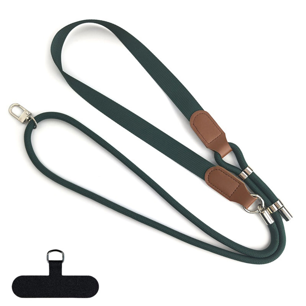 Șnur telefon la gât sau crossbody, verde închis – Techsuit TLN4G – imagine 1