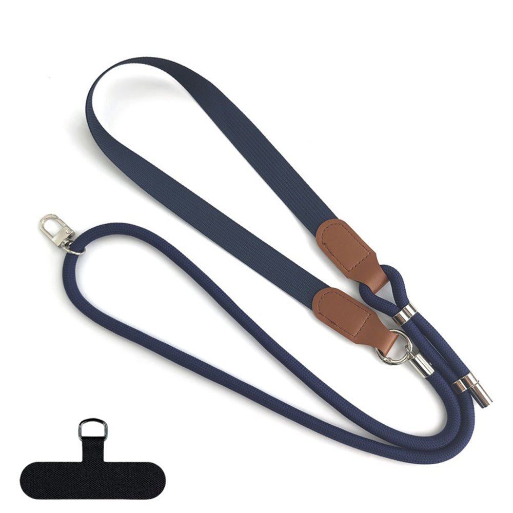 Șnur telefon la gât sau crossbody, albastru închis – Techsuit TLN6B – imagine 1