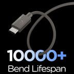 Cablu Spigen Essential EB6015CC USB-C la USB-C 1,5 m – Gri închis (Gunmetal) – imagine 20