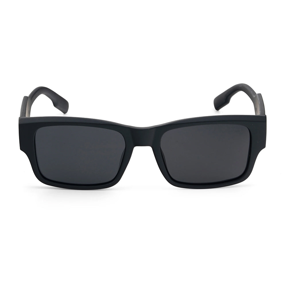 Ochelari soare polarizați bărbați, pătrați negri – Techsuit 8485 – Negru – imagine 3