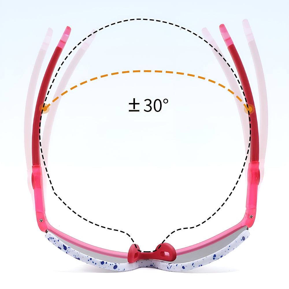 Ochelari soare sport polarizați copii 4–10 ani – Techsuit 2025 – Galben – imagine 4