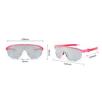 Ochelari soare sport polarizați copii 4–10 ani – Techsuit 2025 – Galben – imagine 5