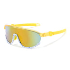 Ochelari soare sport polarizați copii 4–10 ani – Techsuit 2025 – Galben – imagine 2