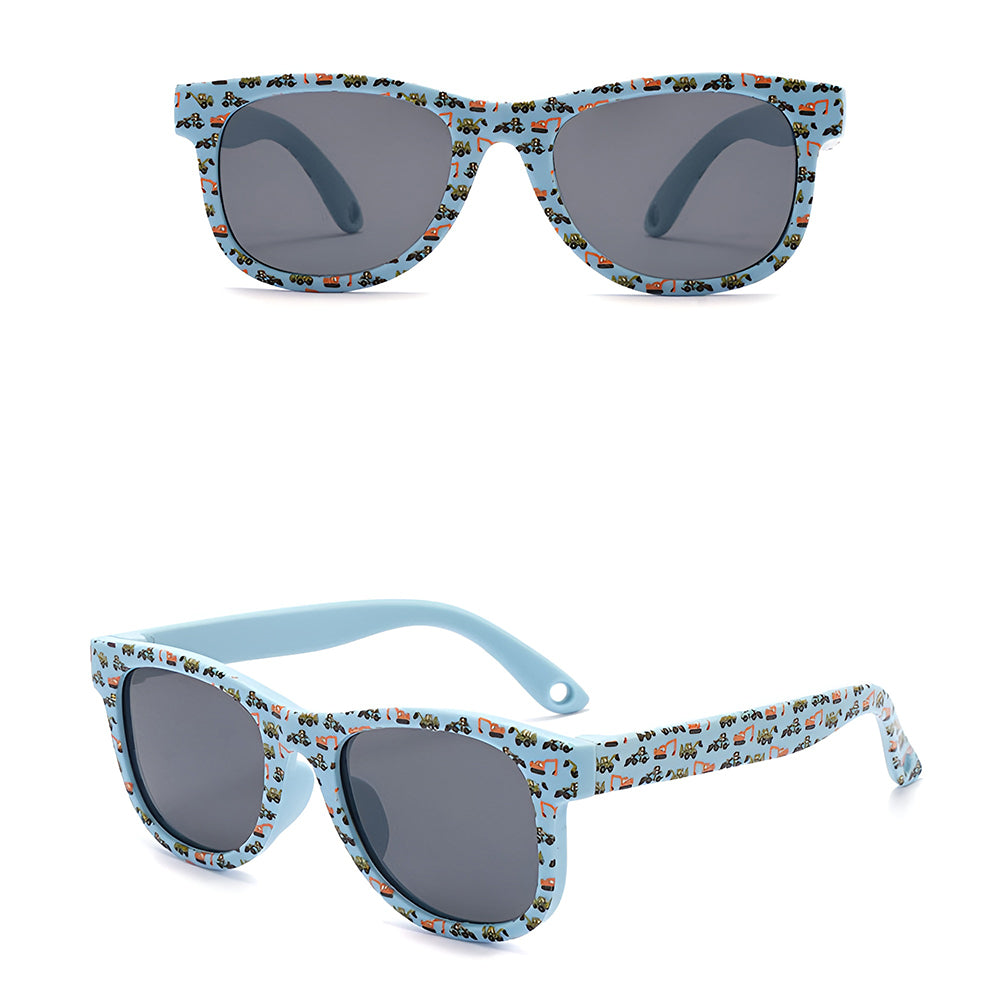 Ochelari soare polarizați bebeluși 1–3 ani, UV400 – Techsuit 5218 – Albastru – imagine 1