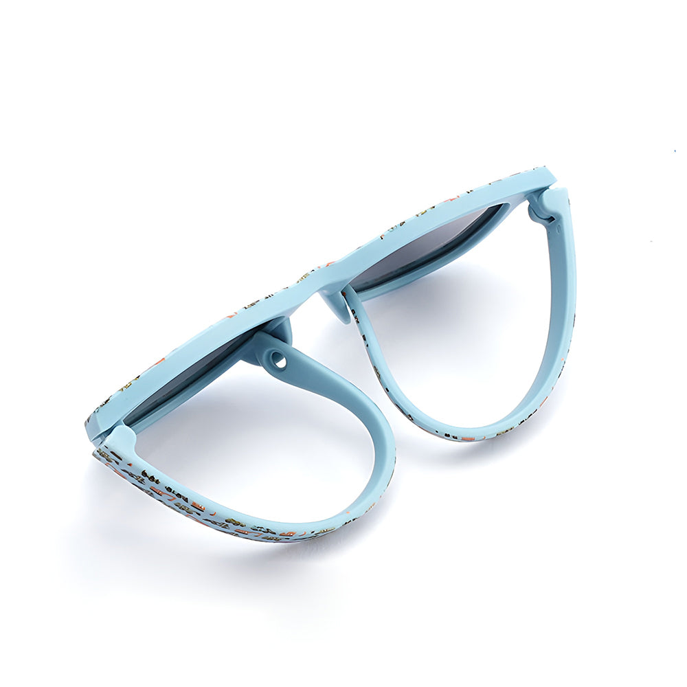 Ochelari soare polarizați bebeluși 1–3 ani, UV400 – Techsuit 5218 – Albastru – imagine 3