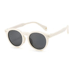 Ochelari soare polarizați copii 3–5 ani, ramă rotundă – Techsuit 602 – Bej – imagine 2