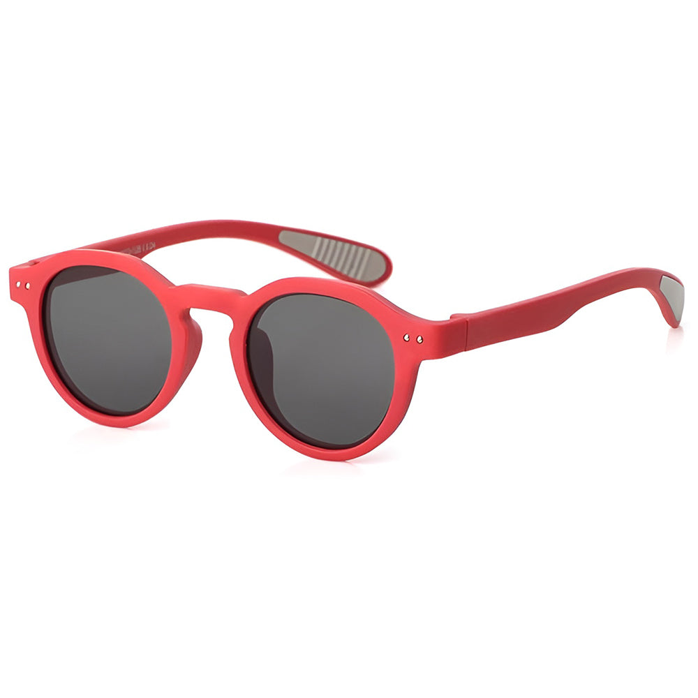 Ochelari soare polarizați copii 3–5 ani, ramă TPE – Techsuit 8443 – Roșu – imagine 2