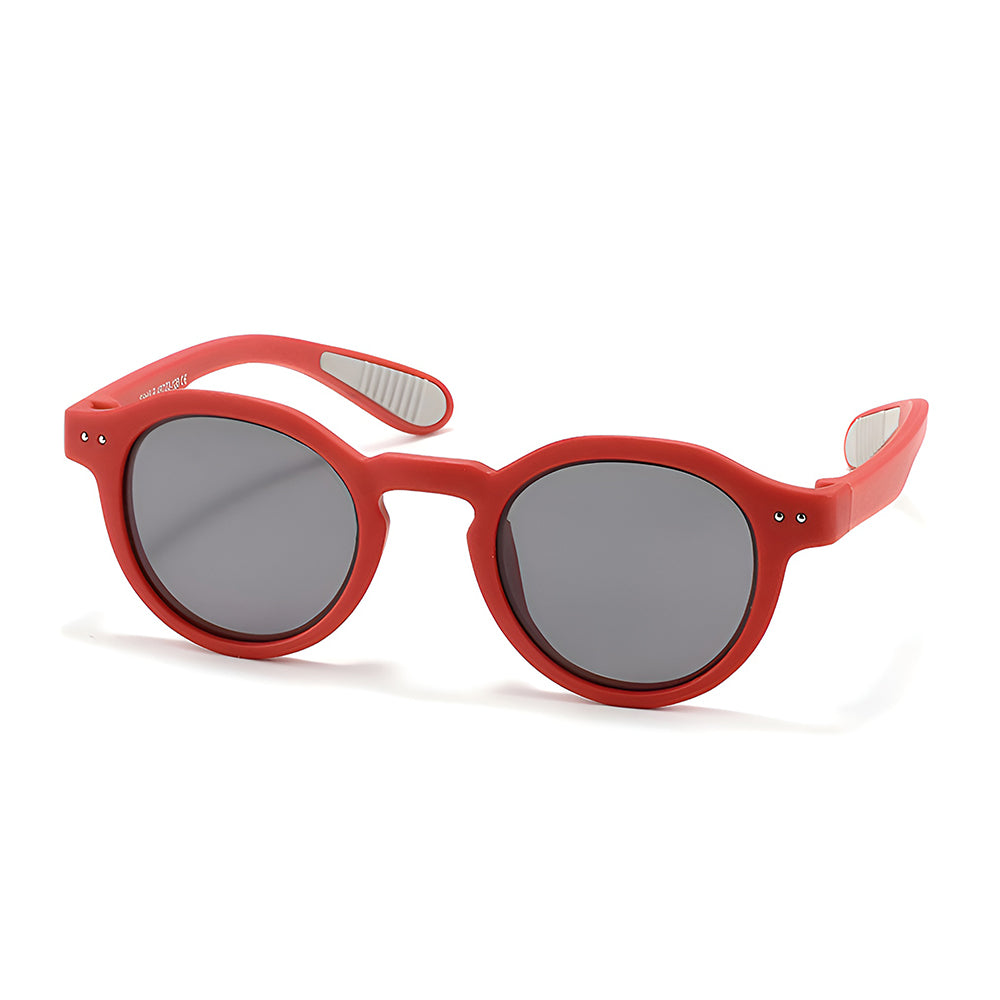 Ochelari soare polarizați copii 3–5 ani, ramă TPE – Techsuit 8443 – Roșu – imagine 1