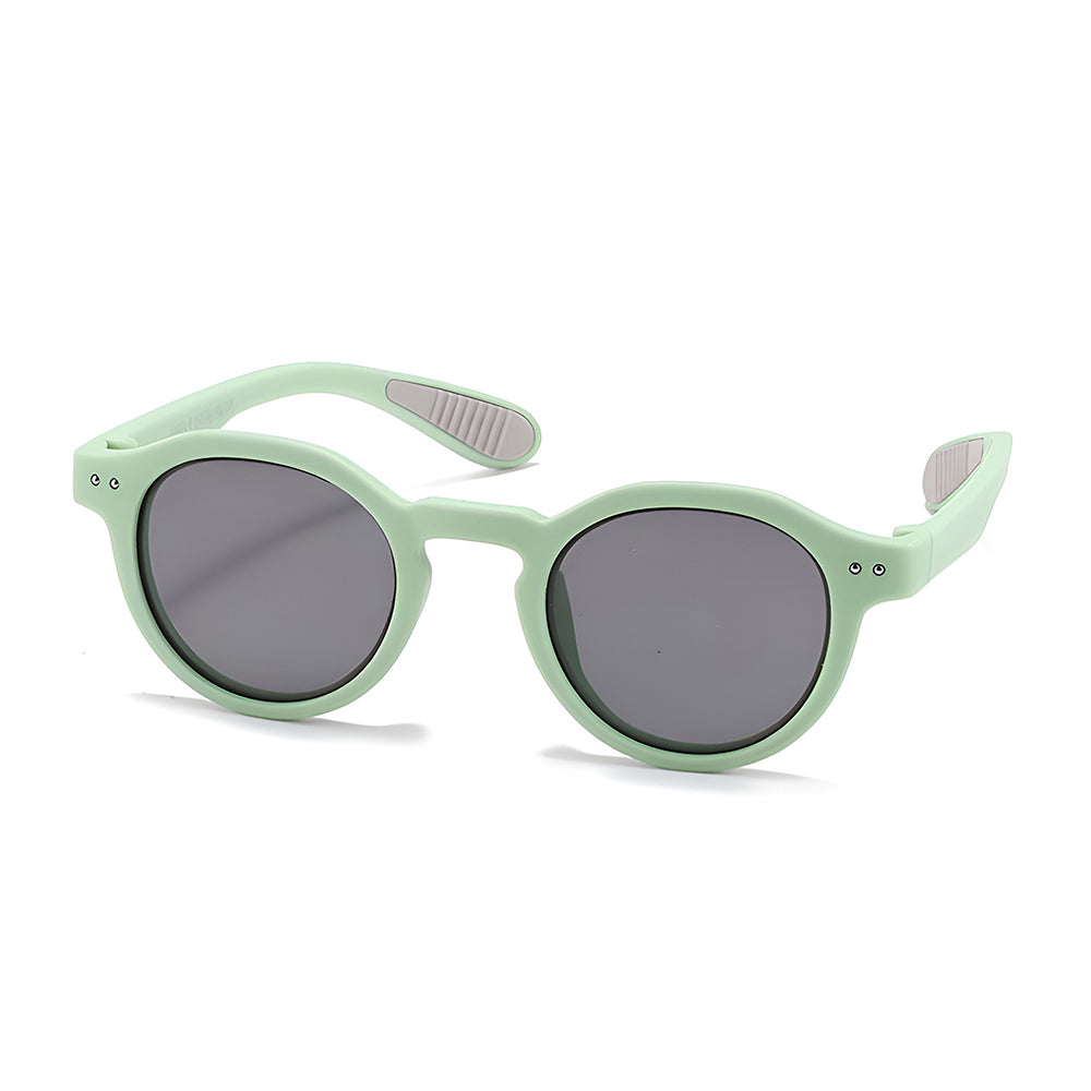 Ochelari soare polarizați copii 3–5 ani, ramă TPE – Techsuit 8443 – Verde mentă – imagine 3