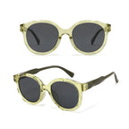 Ochelari soare polarizați copii, ramă rotundă, UV400 – Techsuit 627 – Verde – imagine 5