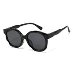 Ochelari soare polarizați copii, ramă rotundă, UV400 – Techsuit 627 – Negru – imagine 5
