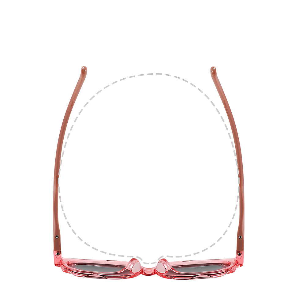 Ochelari soare polarizați copii, ramă rotundă, UV400 – Techsuit 627 – Negru – imagine 9