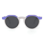 Ochelari soare polarizați copii, ramă flexibilă, UV400 – Techsuit 601 – Mov / gri – imagine 7
