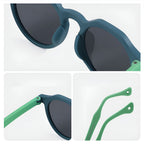 Ochelari soare polarizați copii, ramă flexibilă, UV400 – Techsuit 601 – Mov / roz – imagine 5