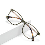 Ochelari lumină albastră femei, ramă flat-top – Techsuit LS202 – Lemn roșu – imagine 5