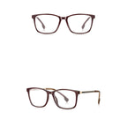 Ochelari lumină albastră femei, ramă flat-top – Techsuit LS202 – Lemn roșu – imagine 2