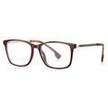 Ochelari lumină albastră femei, ramă flat-top – Techsuit LS202 – Lemn roșu – imagine 2