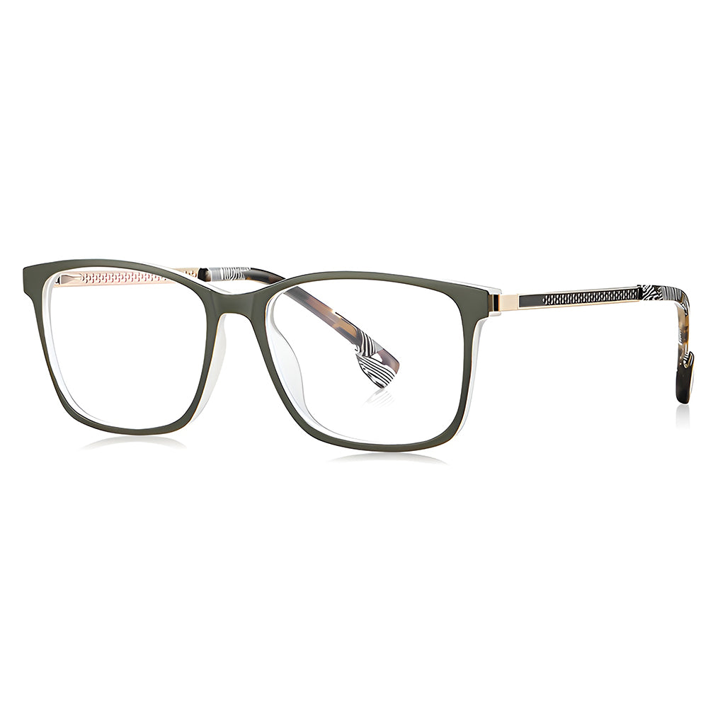 Ochelari lumină albastră femei, ramă flat-top – Techsuit LS202 – Oliv – imagine 4