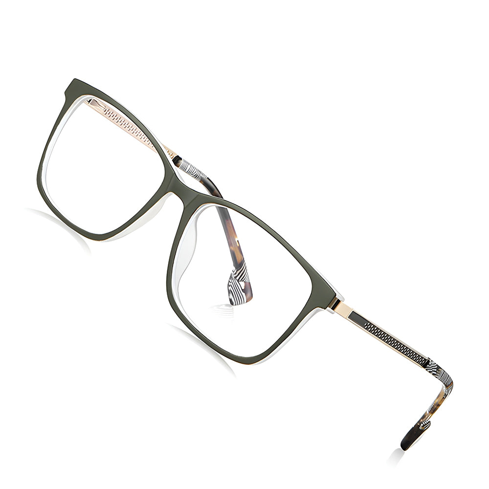 Ochelari lumină albastră femei, ramă flat-top – Techsuit LS202 – Oliv – imagine 8