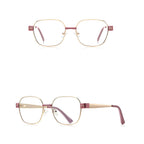 Ochelari lumină albastră femei, accente aurii – Techsuit 3172 – Roz / auriu – imagine 2