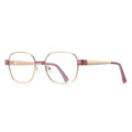 Ochelari lumină albastră femei, accente aurii – Techsuit 3172 – Roz / auriu – imagine 2